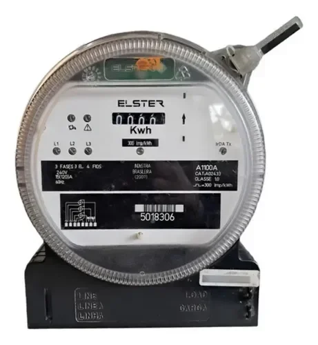 Medidor Bifásico A1100, 120 amp, 120-208 V, kWh