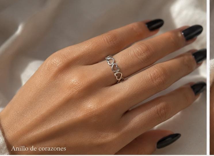 ANILLO CORA PLATEADO ACERO