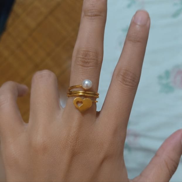 ANILLO CORA PERLA ACERO