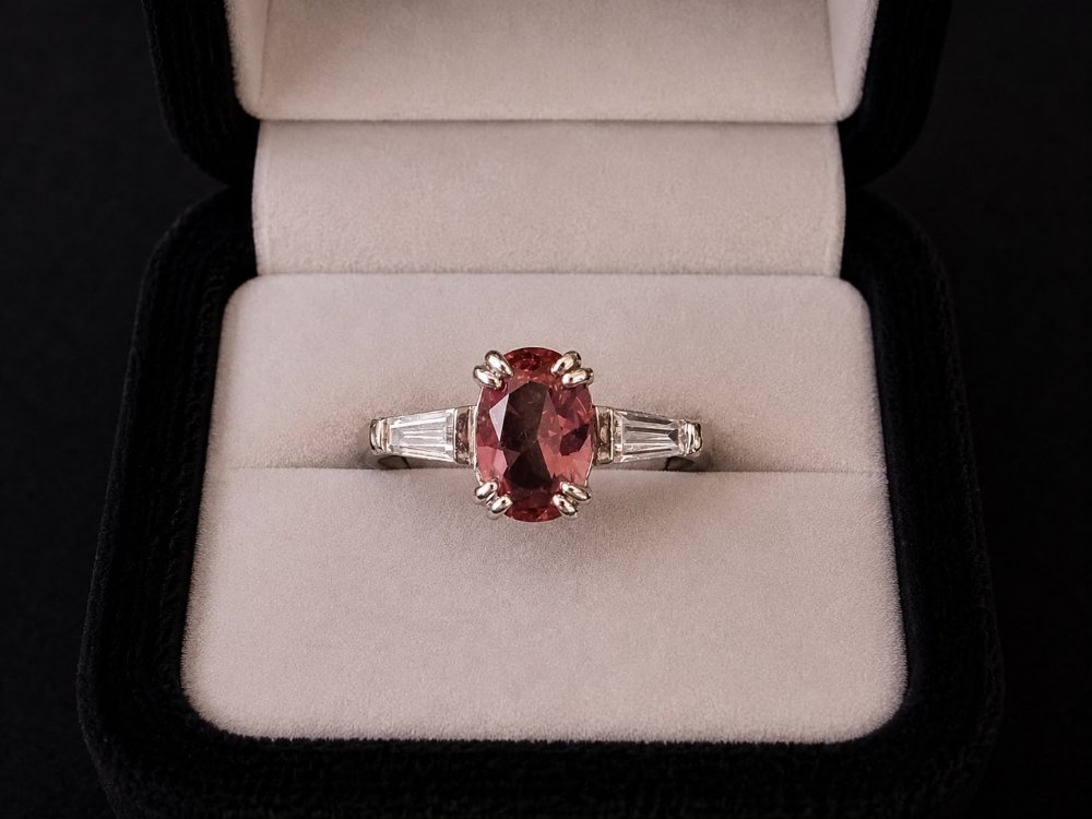 ANILLO CITRINO 4 UÑAS (3.8)