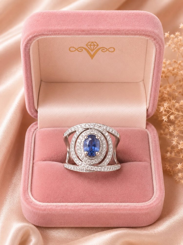 ANILLO CIRC AZUL ENROLLADO (6.95)