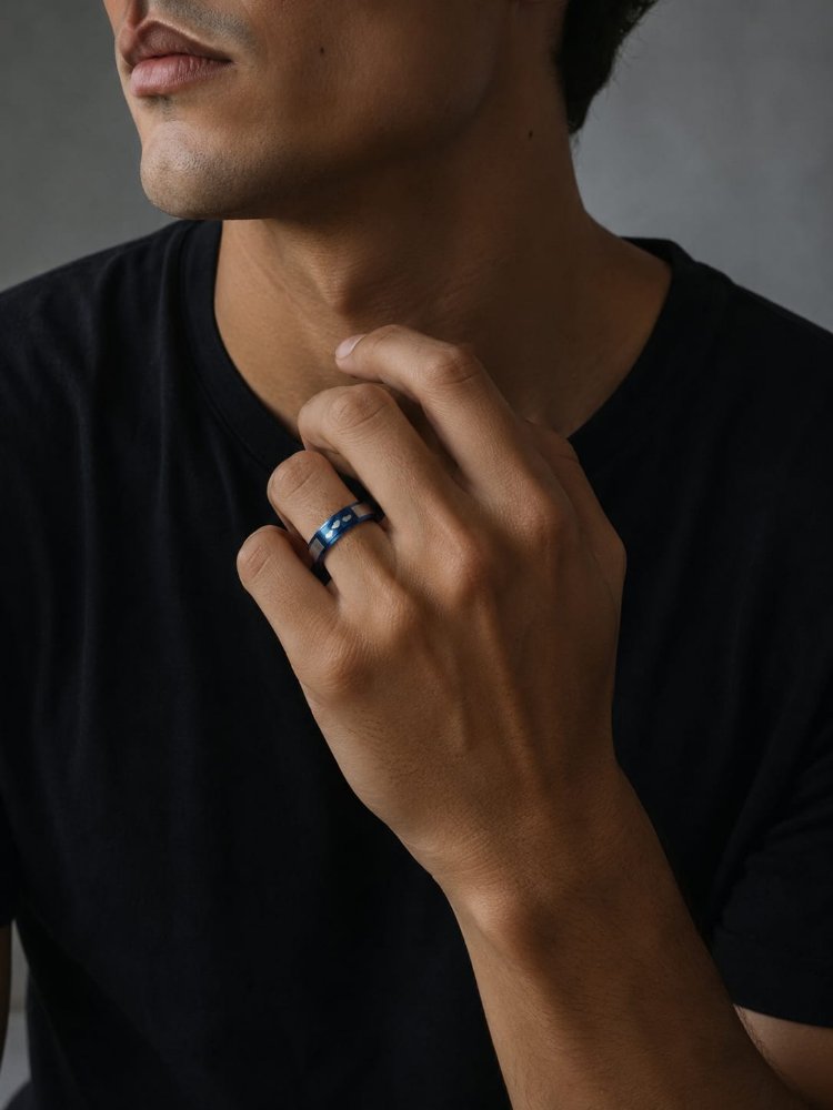 ANILLO CORA GRIS ACERO