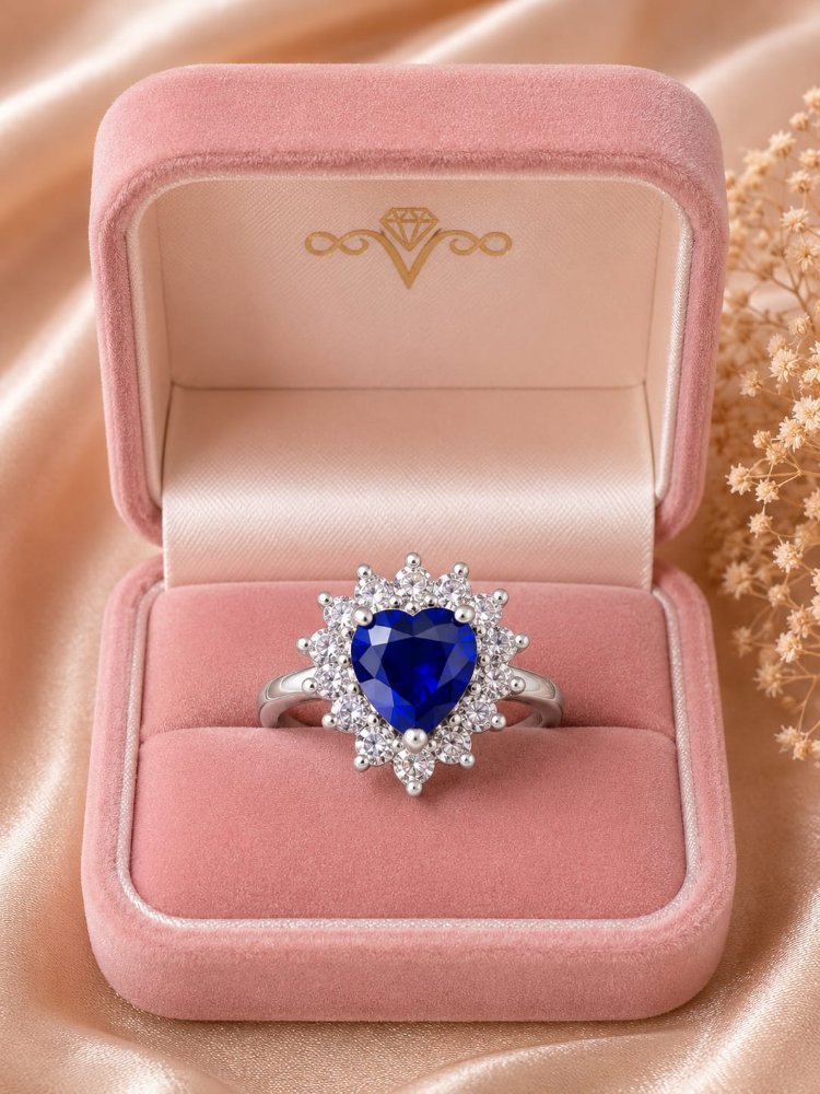 ANILLO AZUL CORA ENTRELAZADO (5.6)