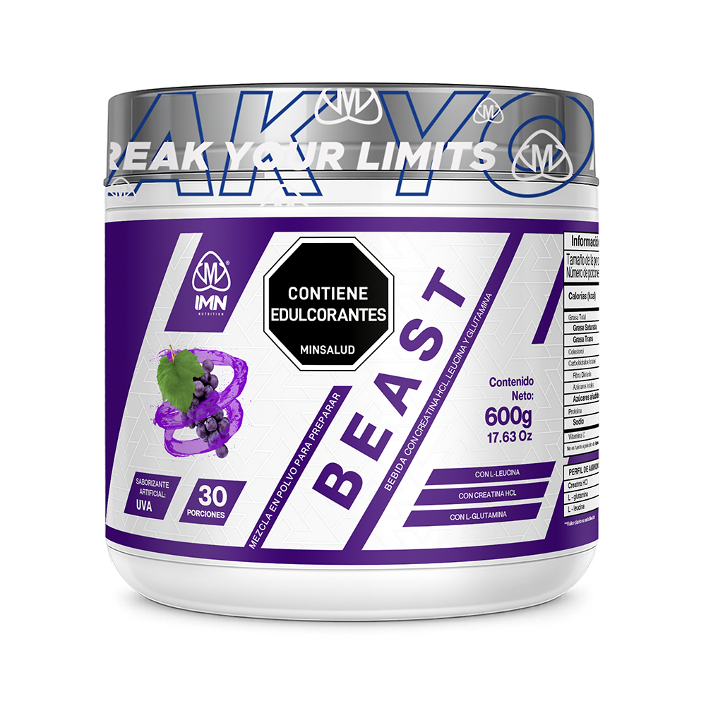 Beast HCL flavor grape (creatina) 600gr