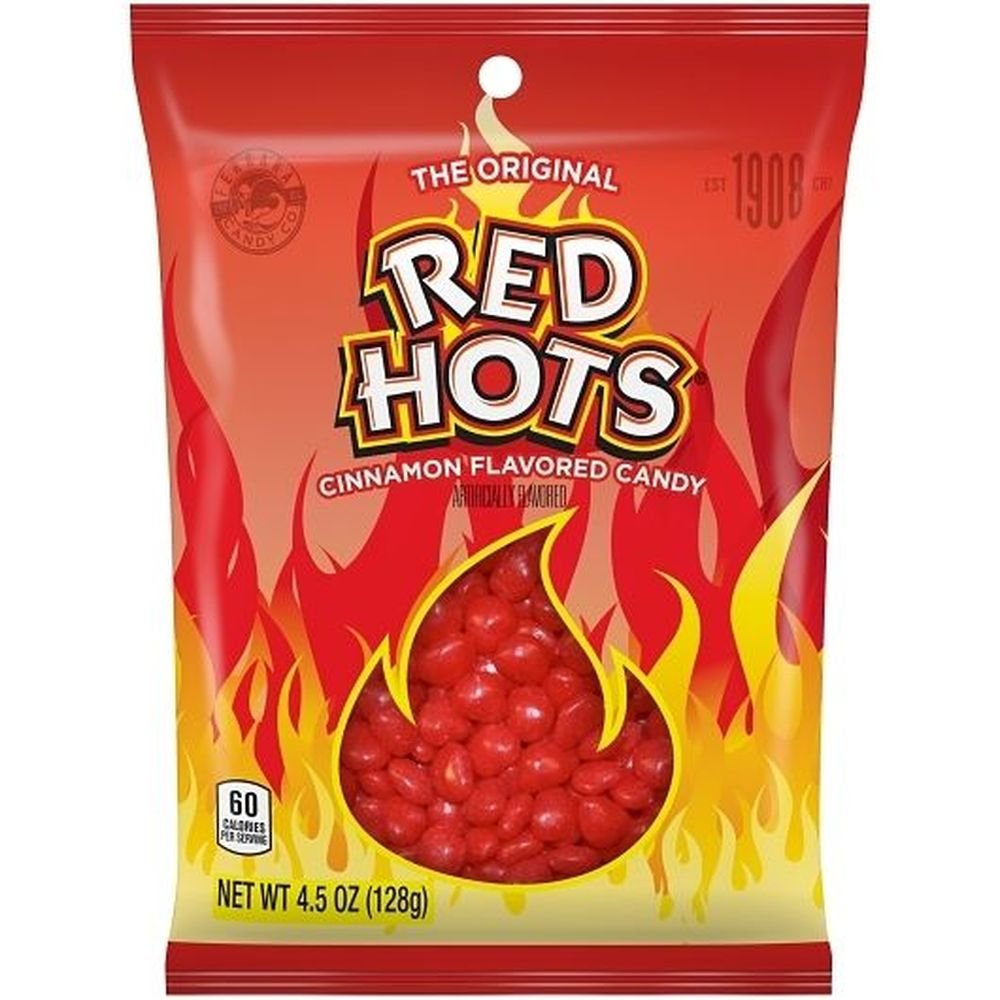 RED HOTS PEG BAG 4,5 OZ x 8 unidades