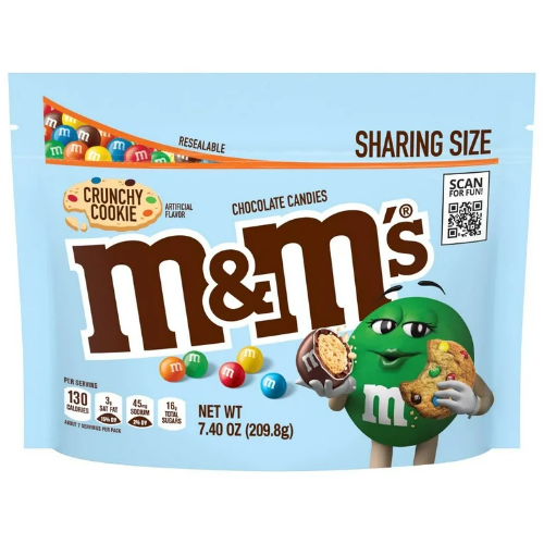 M&M CRUNCHY COOKIES 7.4