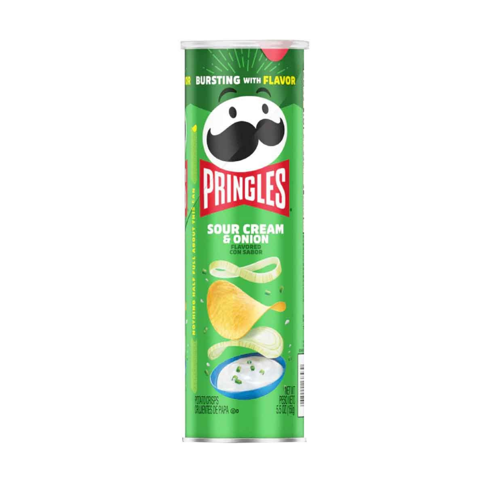 PRINGLES SOUR CREAM & ONION 159 GRS X 14 UNIDADES USA