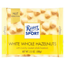 RITTER WHITE WHOLE HAZEL 100G