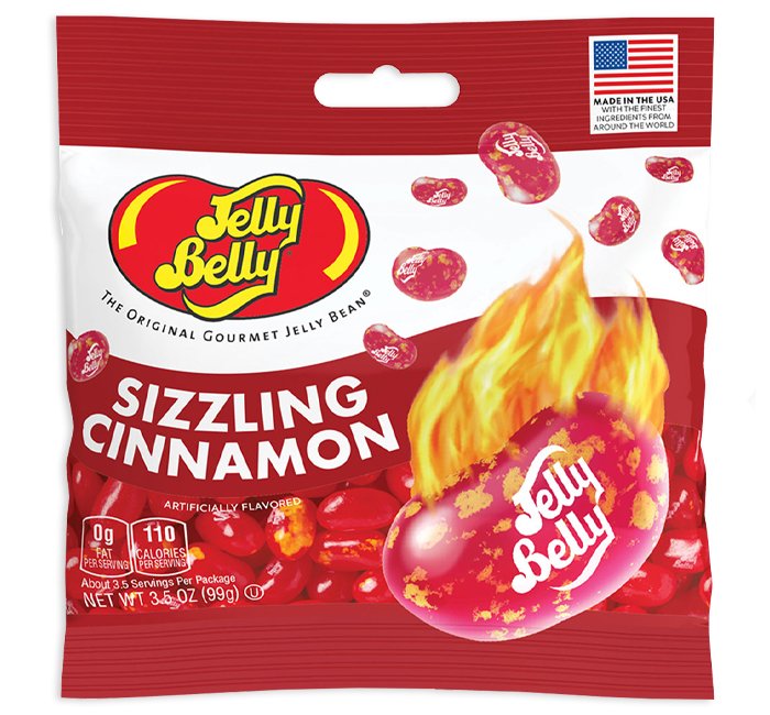 JELLY BELLY SIZZLING CINNAMON 3,5 OZ x 12 unidades