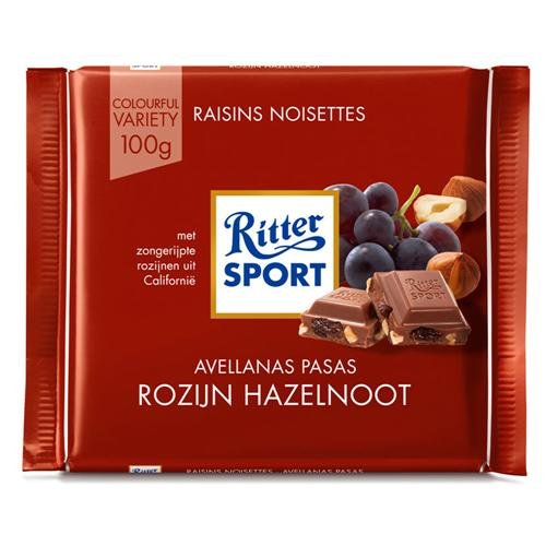 RITTER SPORT PASAS&AVELLAN 100G