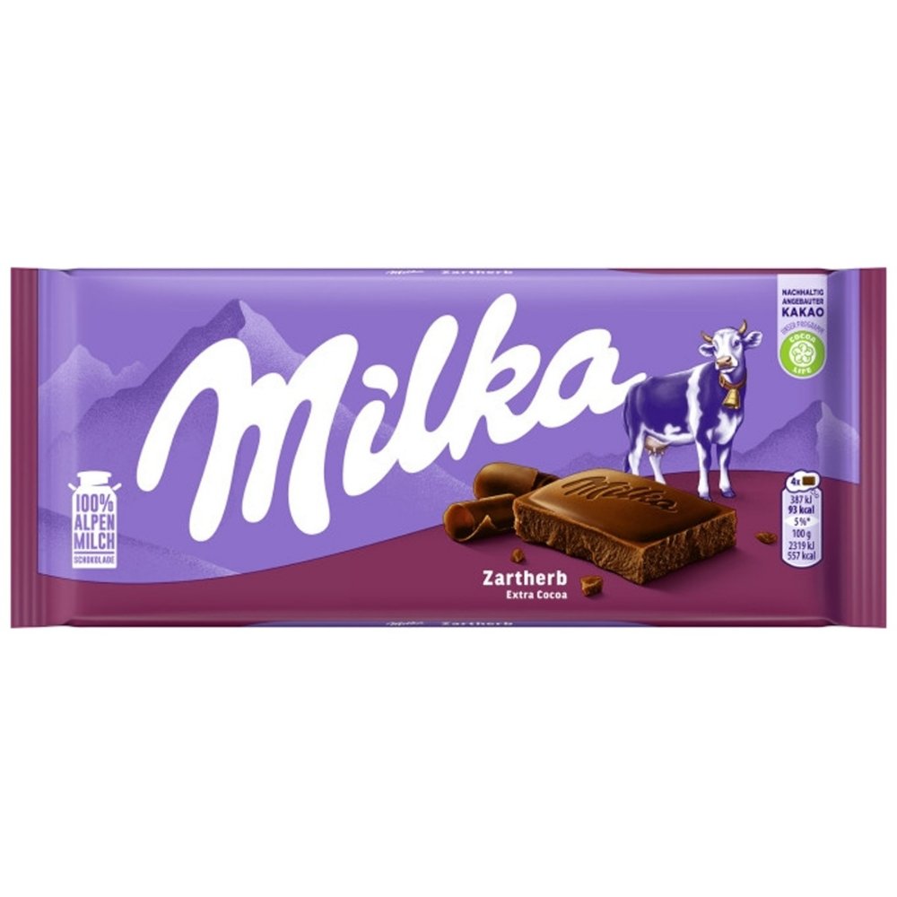 MILKA DARK TABLET 90G