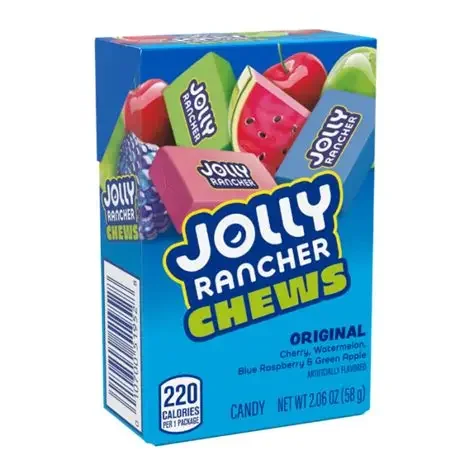 MASTICABLE JOLLY RANCHER FRUIT CHEWS 58 GR x 12 unidades