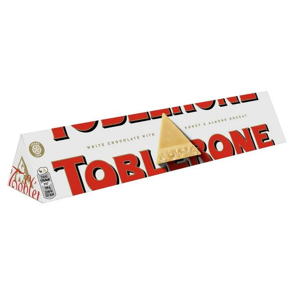 TOBLERONE WHITE BAR 360G x 10 unidades