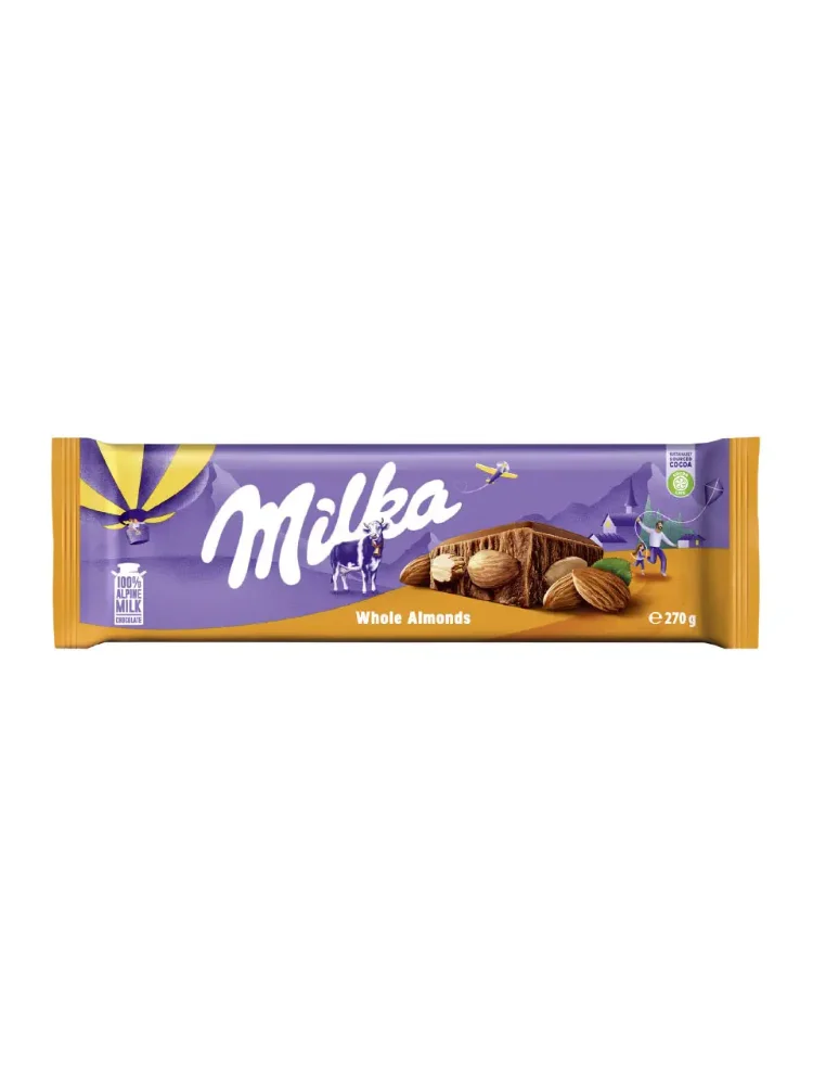 MILKA WHOLE ALMONDS 270G
