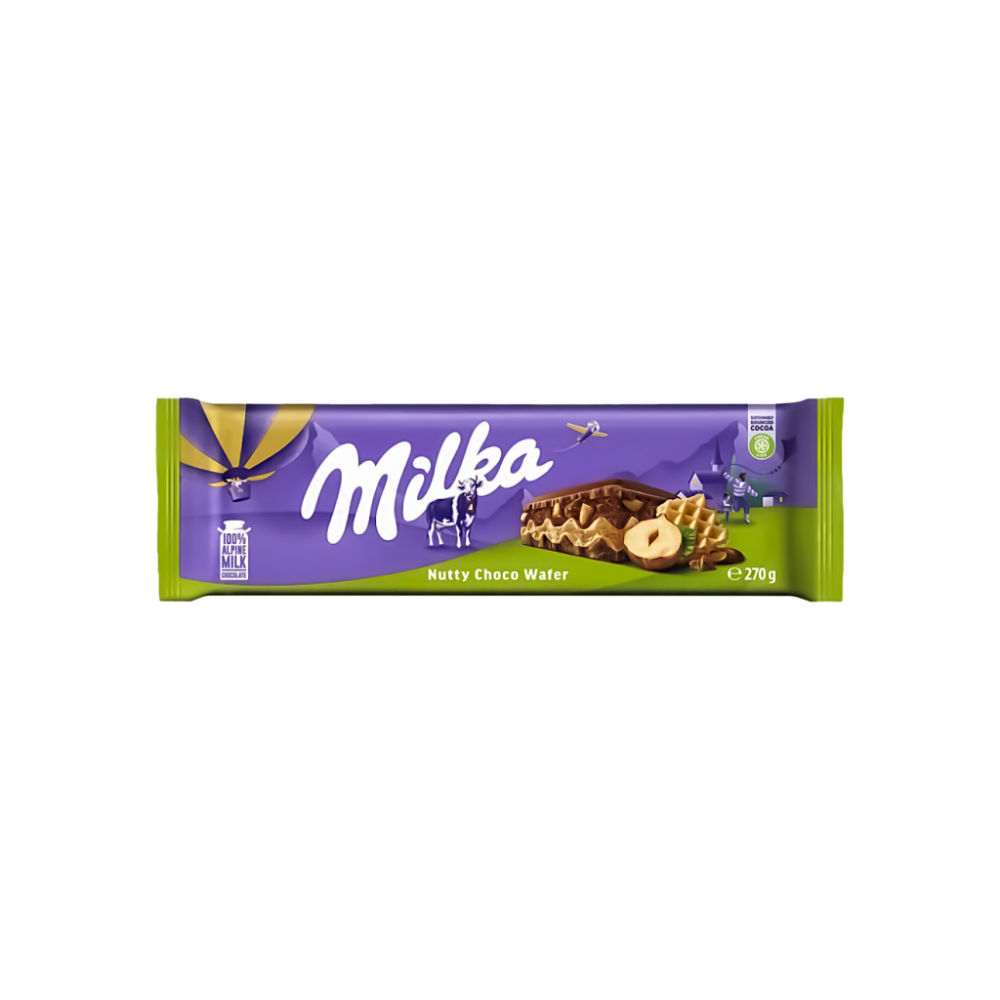 MILKA NUTTY CHOCO WAFER 270G