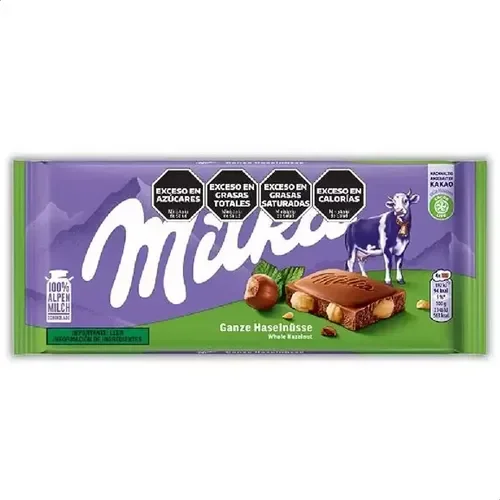 MILKA HAZELNUT TABLET 90G