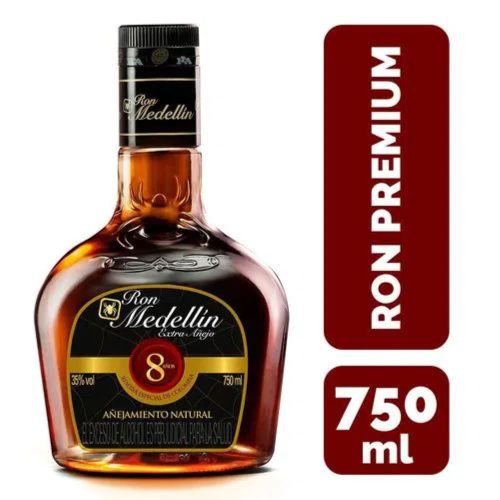 RON MEDELLIN 8 AÑOS X 750 ML
