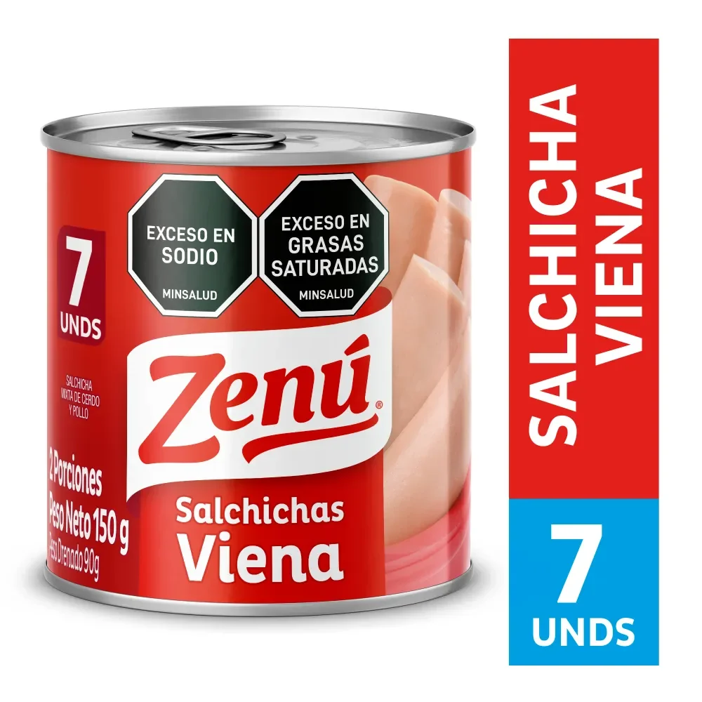 SALCHICHA VIENA ZENU X 150GR