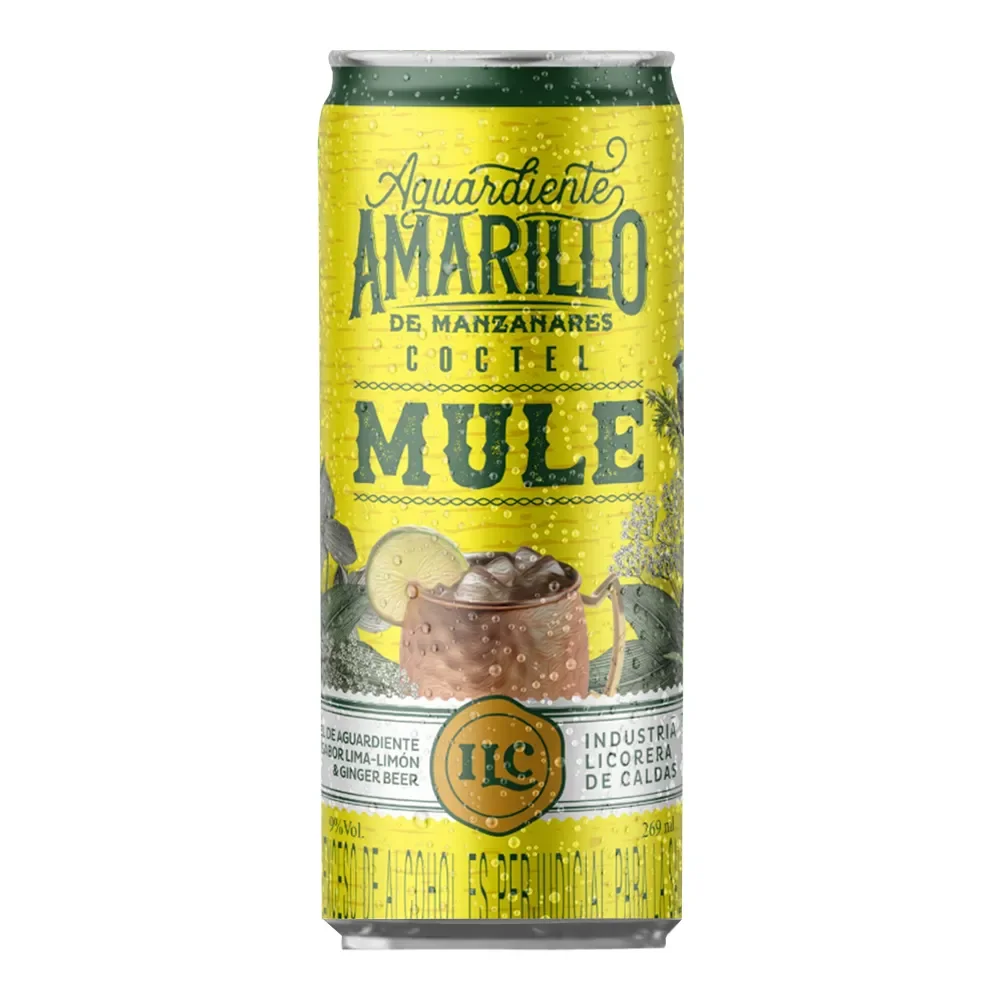 CÓCTEL MULE AMARILLO MANZANARES LATA X 269 ML