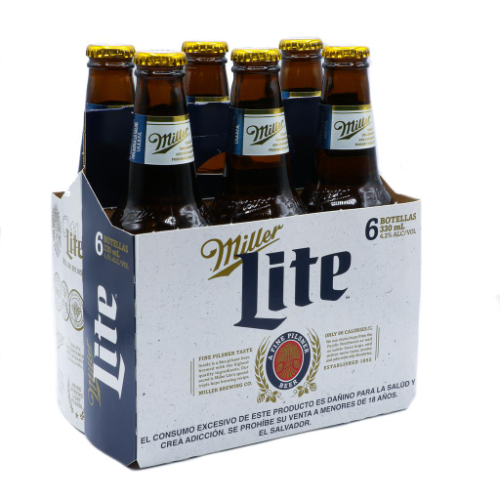 CERVEZA MILLER BOTELLA 330 X 6 UND