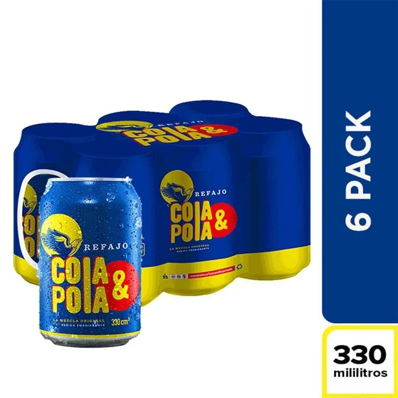 COLA Y POLA LATA 330 ML X SIXPACK