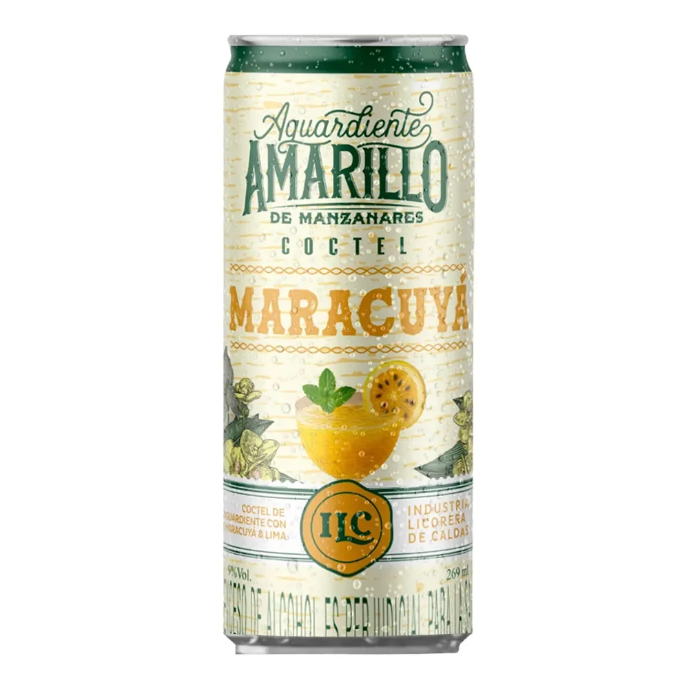 CÓCTEL MARACUYÁ AMARILLO MANZANARES LATA X269 ML