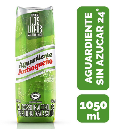 AGUARDIENTE VERDE X 1050 ML TETRAPACK
