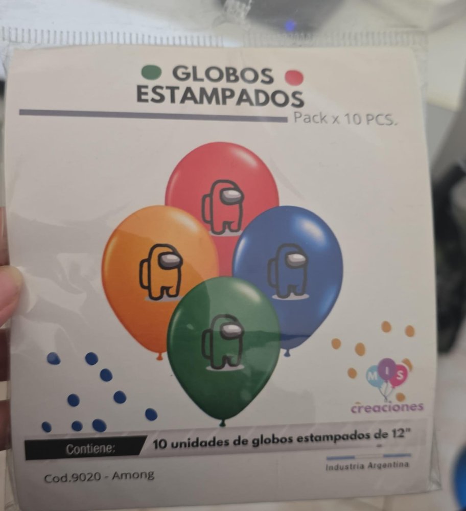 Globos estampados Among Us
