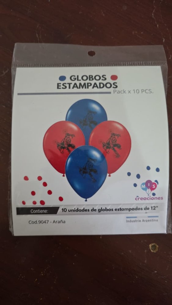 Globos estampados Spiderman