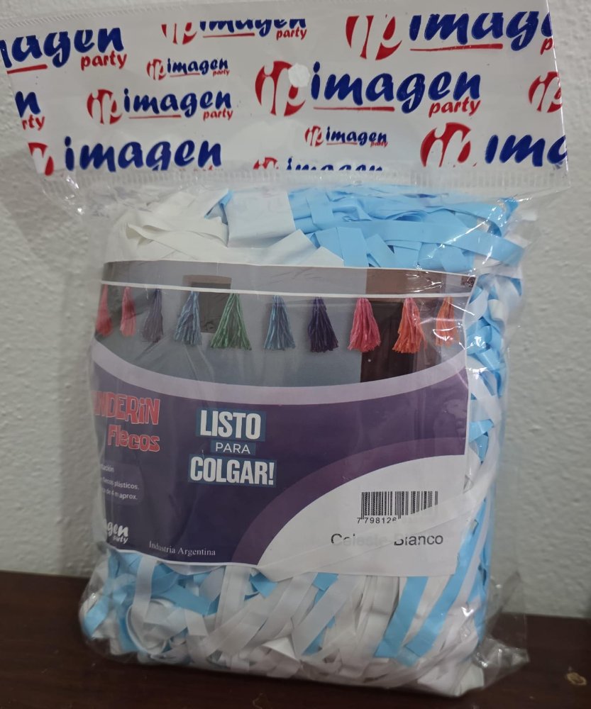 Banderín Porra con flecos