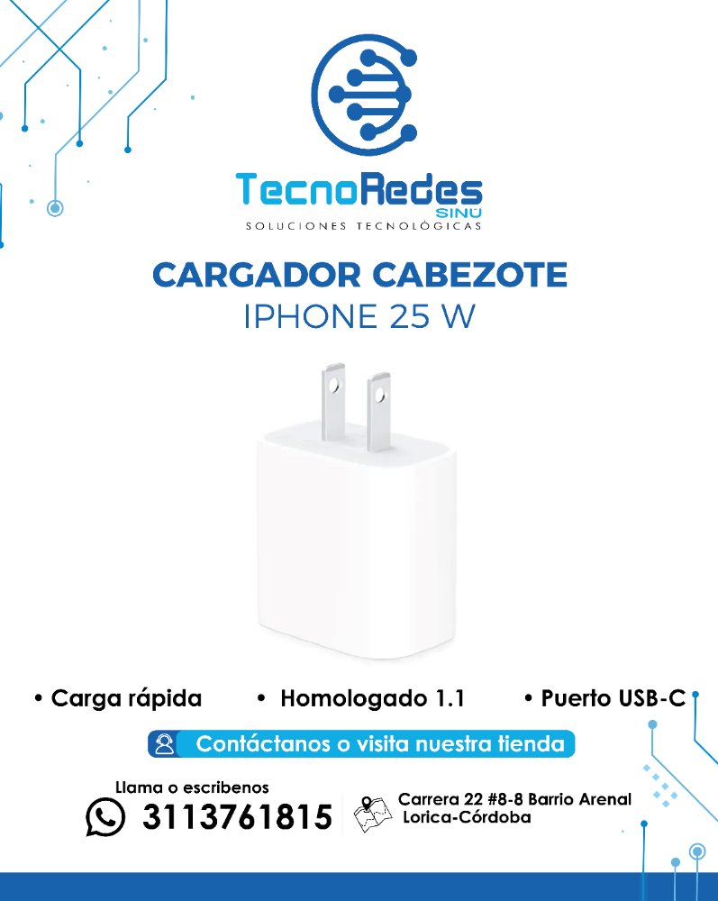 CABEZA  CARGADOR IPHONE