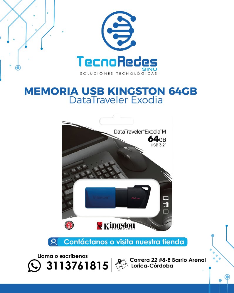 MEMORIA USB DE 64GB KINSTONG