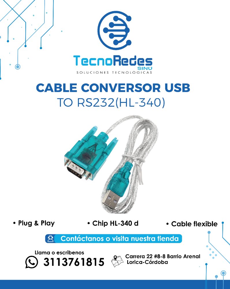CABLE CONVERSOR USB TO RS232(HL-340)