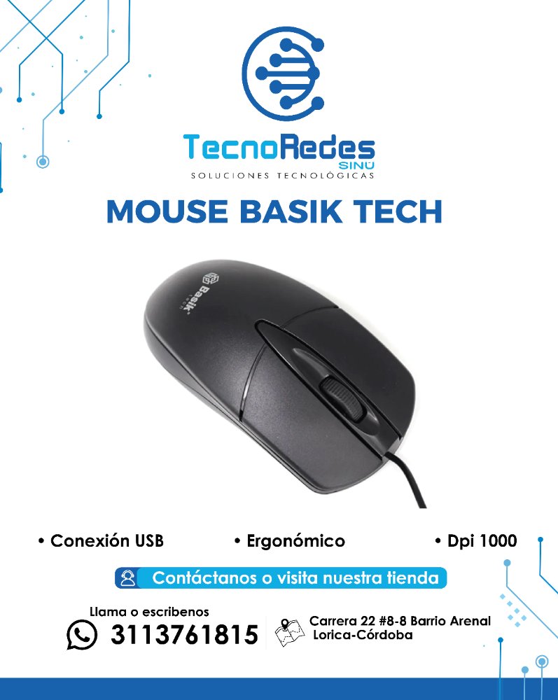 MOUSE ALAMBRICO BASIK TECH