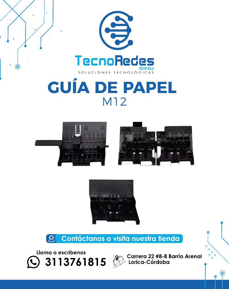 GUIA DE PAPEL M12 4 DIGITOS