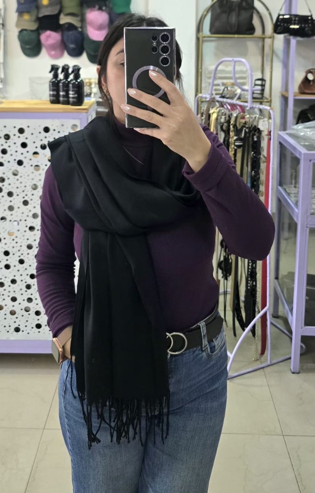 Pashmina Viscosa Negro