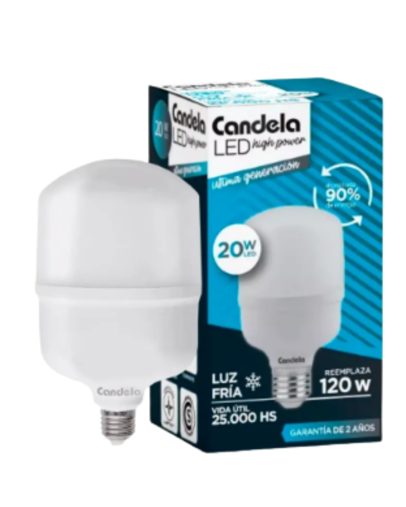LED 20W FRIA CANDELA