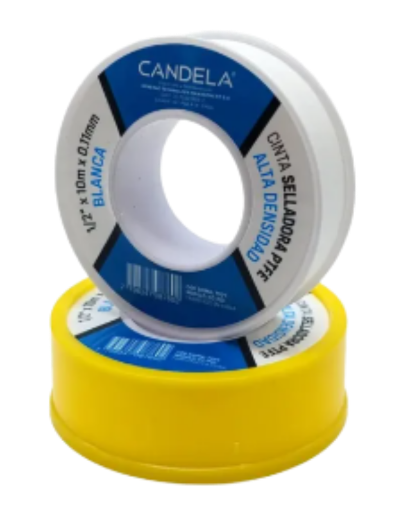 CINTA TEFLON SELLADORA ALTA DENSIDAD 1/2x10cm CANDELA