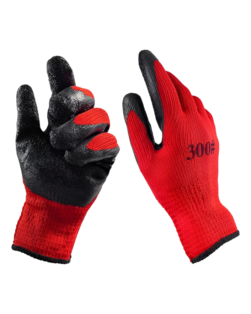 GUANTES REFORZADOS DE TRABAJO ROJO
