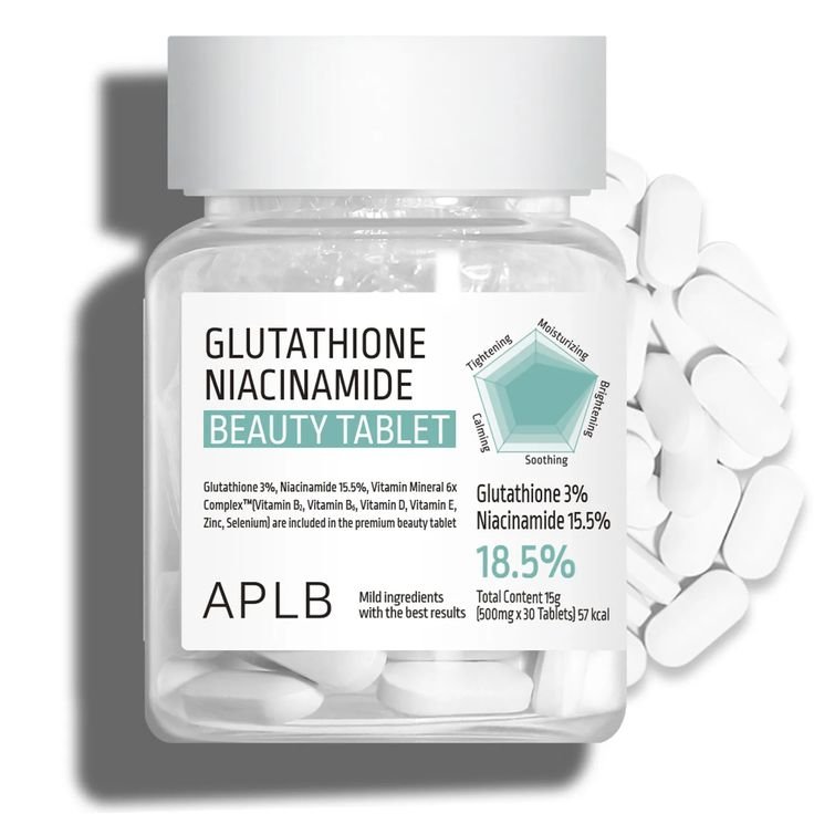 APLB - Tabletas de Belleza con Glutatión y Niacinamida (30 unidades)