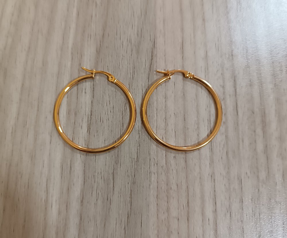 Aretes Argolla de Acero
