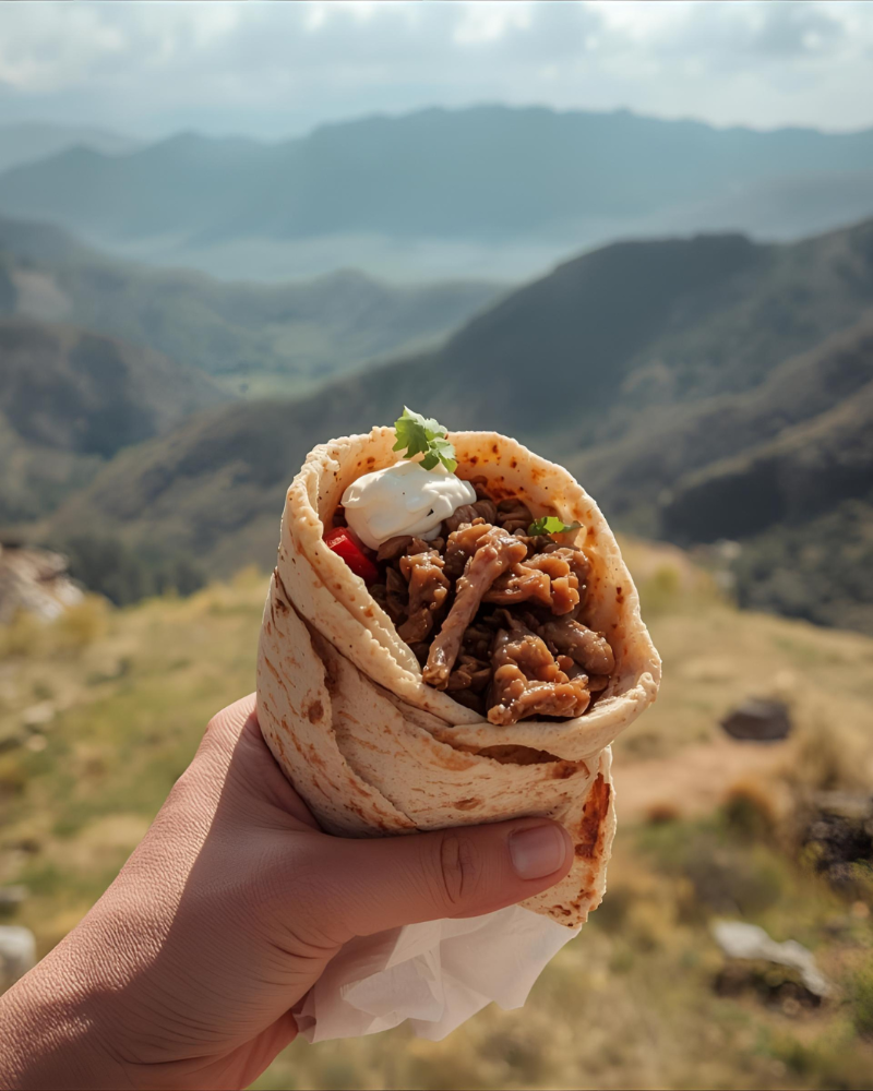 Shawarma de Carne + Fritas chicas