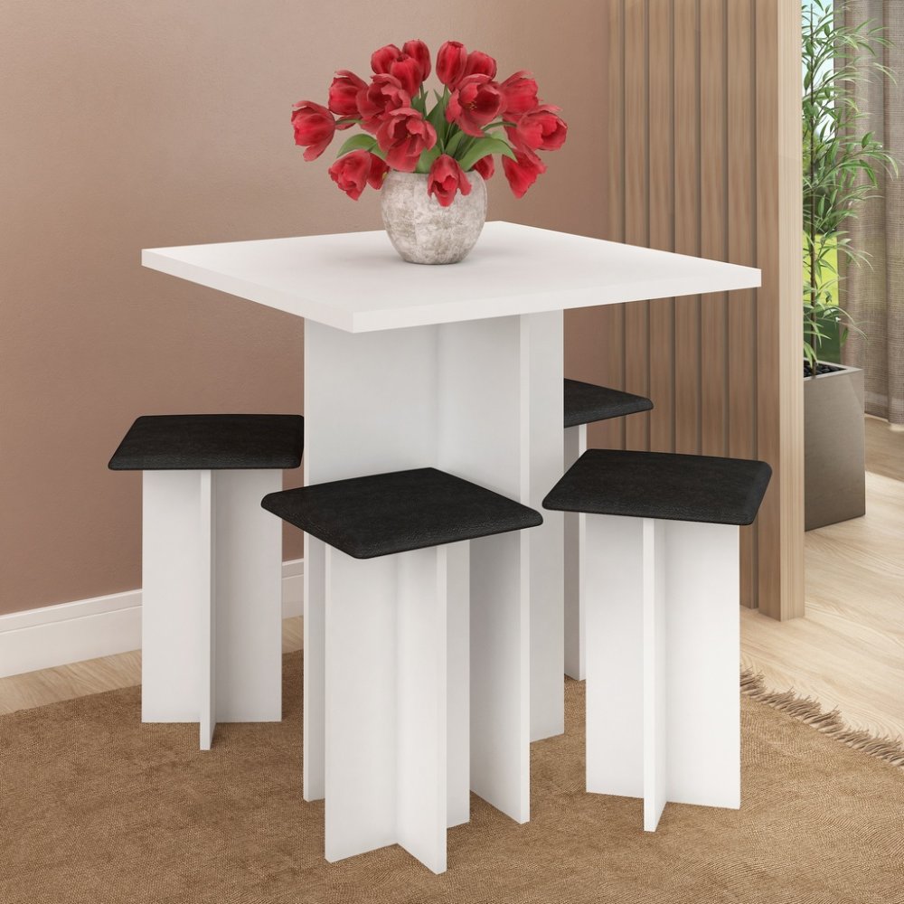 Juego de Comedor Mesa y 4 bancos