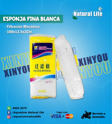 Esponja Blanca Poro Fino XINYOU. | XY-1831.