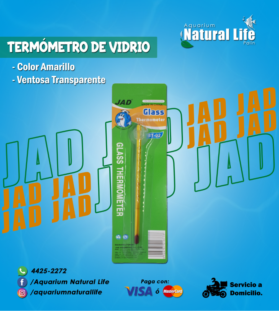 Termómetro de Vidrio JAD. | BT-02.