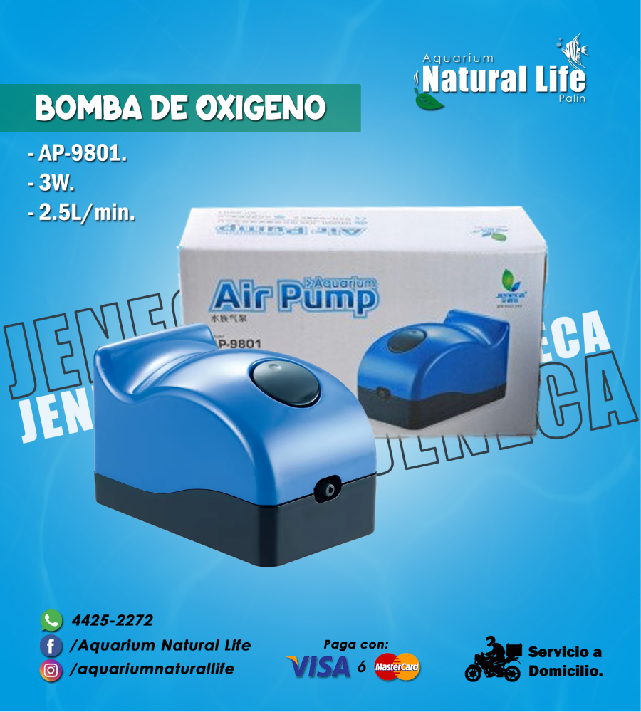 Bomba de oxígeno JENECA. | AP-9801.