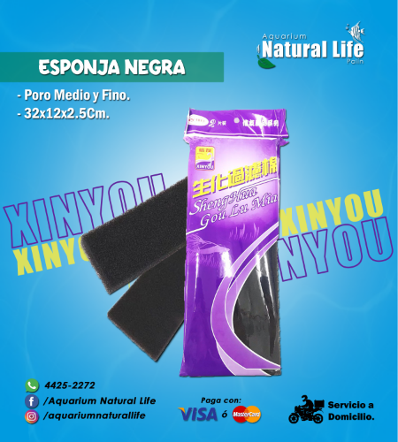 Esponja Negra Duo XINYOU. | XY-1813.