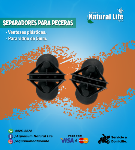 Separadores Plásticos para Pecera JAD. | SEPP01.