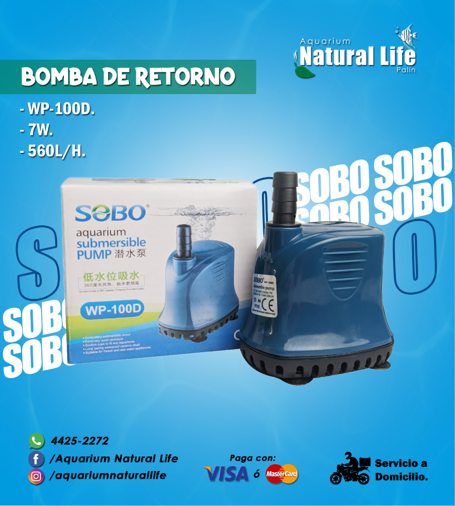 Bomba de Retorno SOBO. | WP-100D.