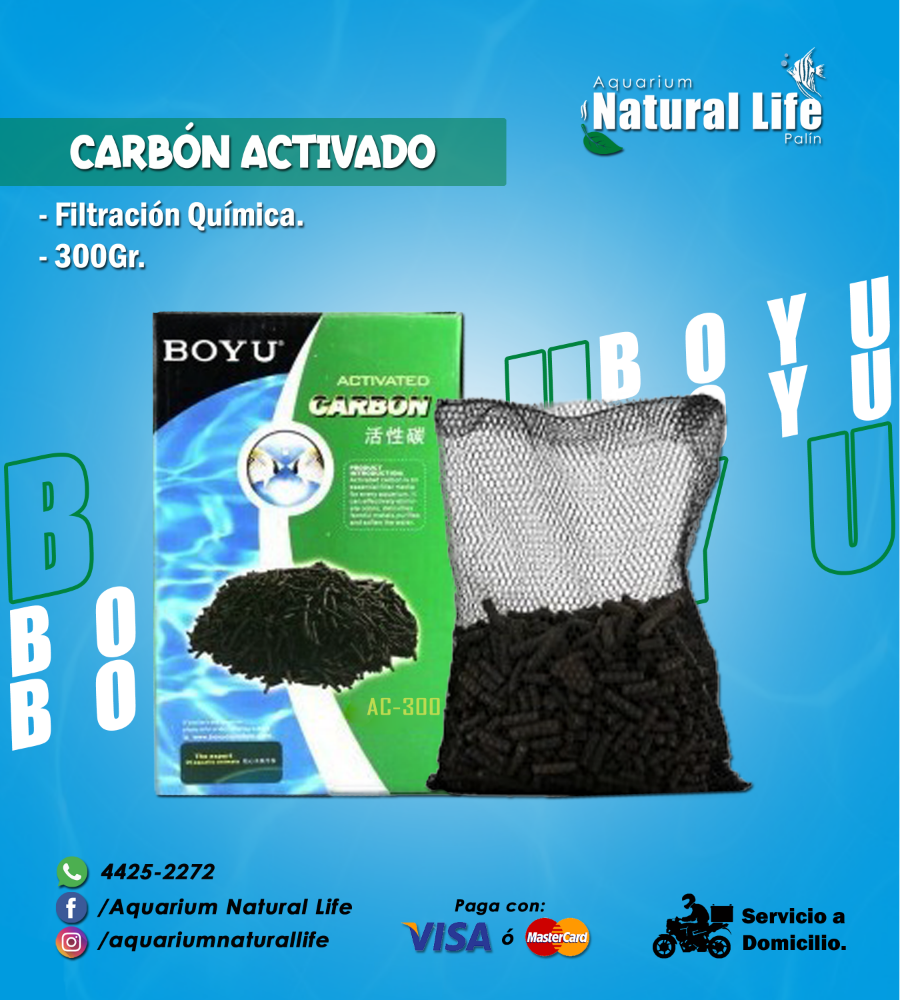 Carbón Activado BOYU. | AC-300.